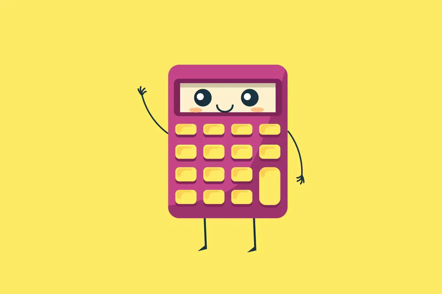 Cartoon calculator