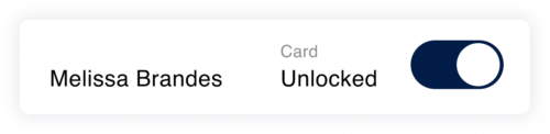 Melissa Brandes - Card Unlocked Option