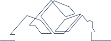 abstract house outlines logo