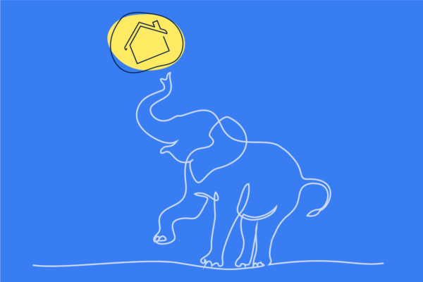 Abstract elephant