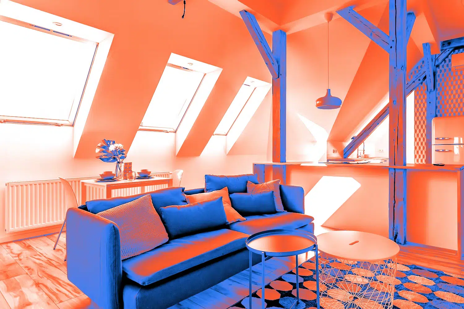 Attic in home