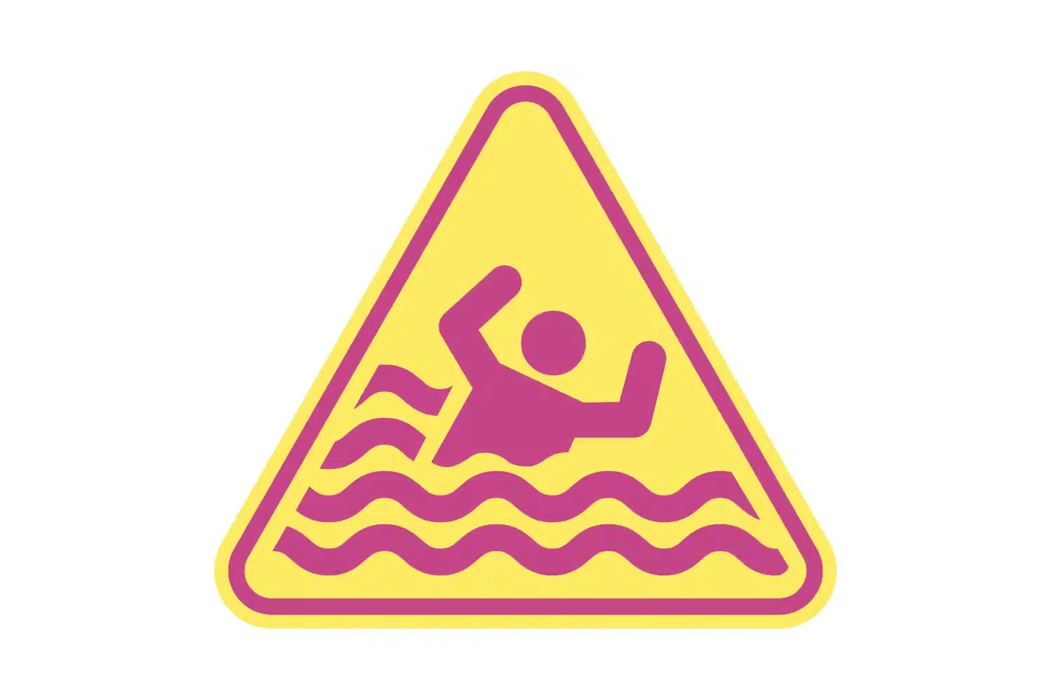 Warning drowning signs