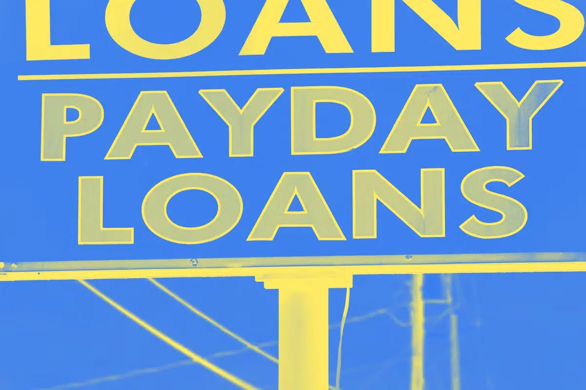 Payday loan busines sign