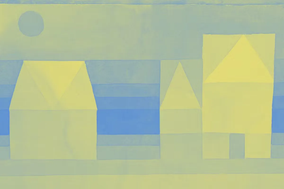 Abstract shapes of homes